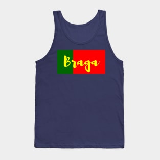 Braga City in Portuguese Flag Colors Tank Top